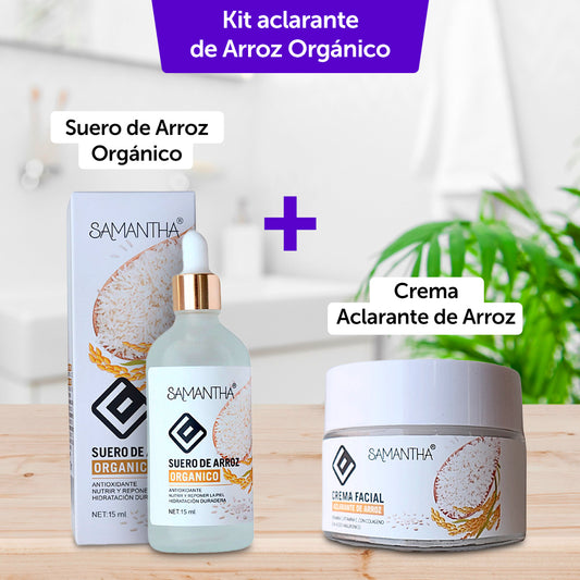 KIT ACLARANTE DE ARROZ ORGÁNICO